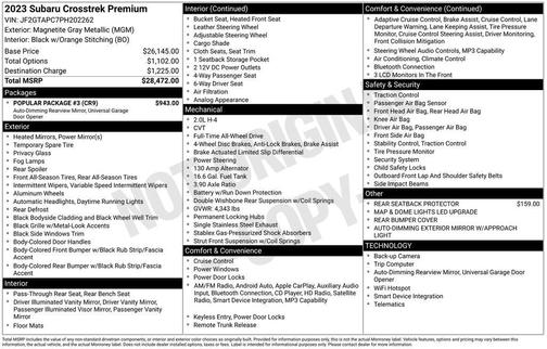 2023 Subaru Crosstrek Premium