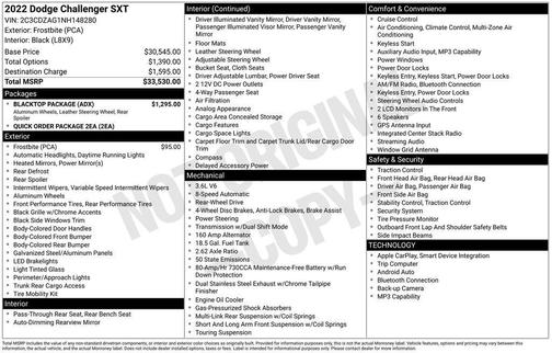 2022 Dodge Challenger SXT