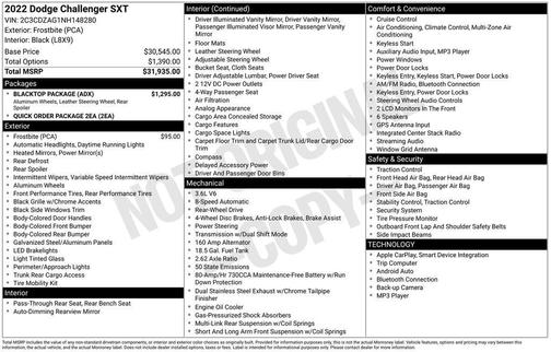 2022 Dodge Challenger SXT