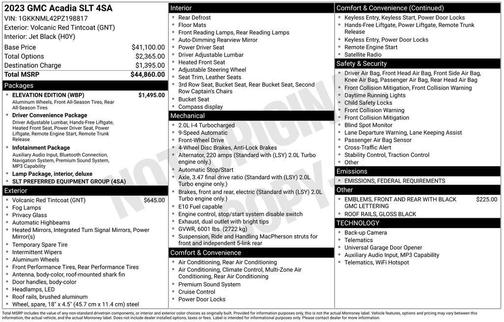 2023 GMC Acadia FWD SLT