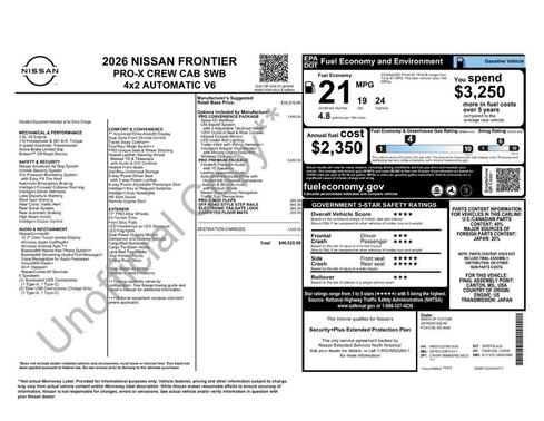 2026 Nissan Frontier PRO-X