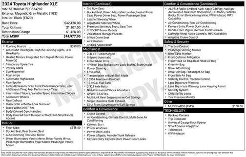 2024 Toyota Highlander LE