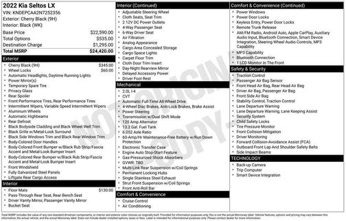 2022 Kia Seltos LX