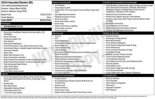 2024 Hyundai ELANTRA SEL