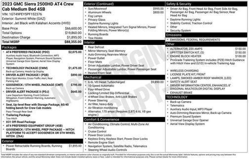 2023 GMC Sierra 2500 AT4