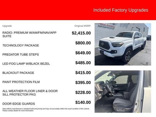 Super White 2020 Toyota Tacoma TRD Sport