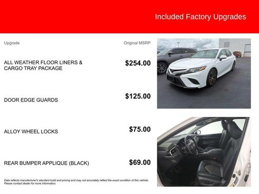 Super White 2018 Toyota Camry SE