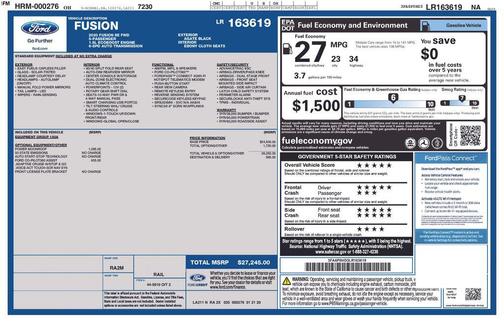 Agate Black Metallic 2020 Ford Fusion SE