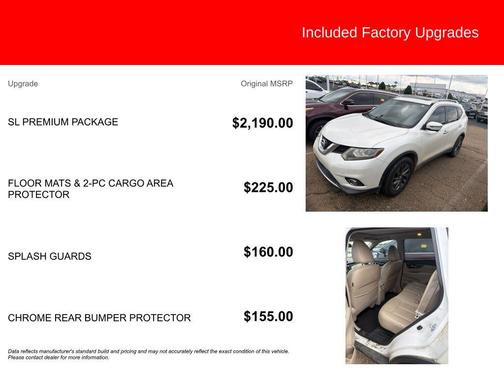 Pearl White 2016 Nissan Rogue SL