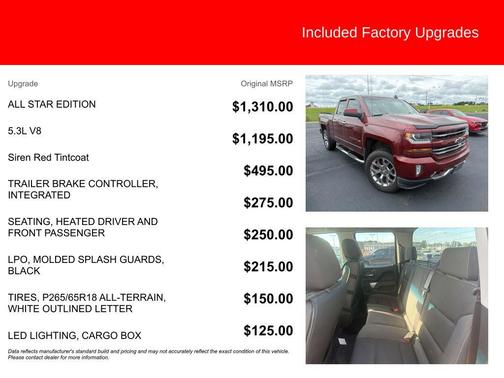 Siren Red Tintcoat 2016 Chevrolet Silverado 1500 2LT