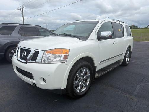 Pearl White 2014 Nissan Armada Platinum