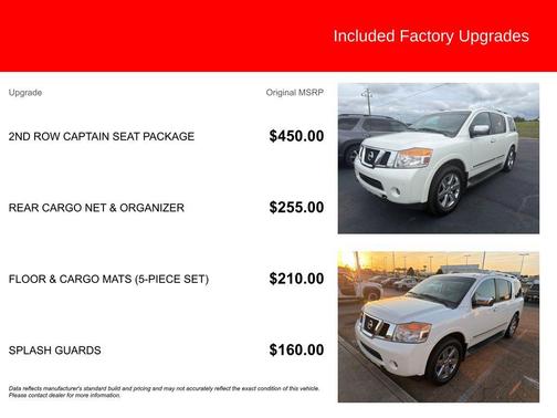 Pearl White 2014 Nissan Armada Platinum