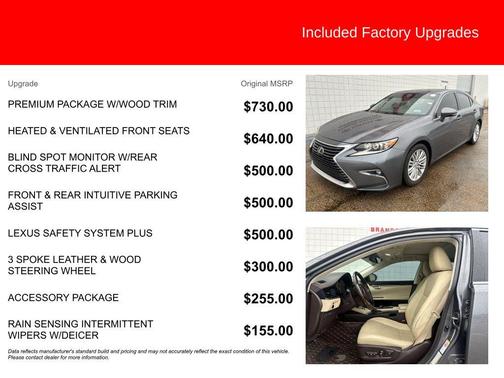 Gray Pearl 2016 Lexus ES 350 Base