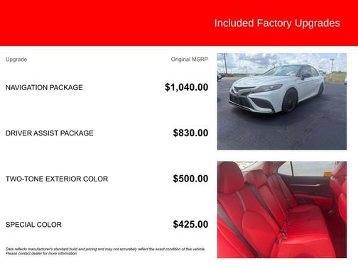 Wind Chill Pearl/Midnight Black Metallic 2022 Toyota Camry XSE