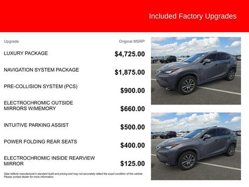 Nebula Gray Pearl 2016 Lexus NX 200t Base