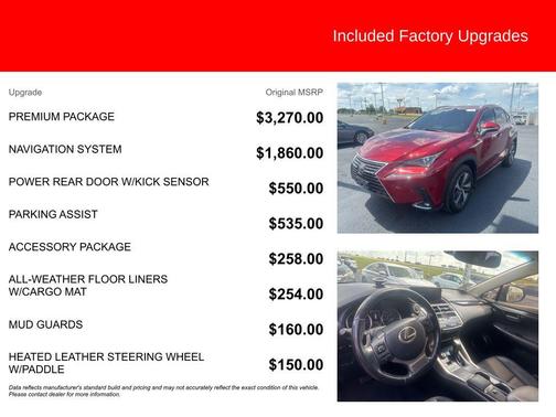 Matador Red Mica 2019 Lexus NX 300 Base