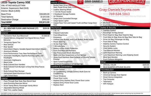 2020 Toyota Camry XSE