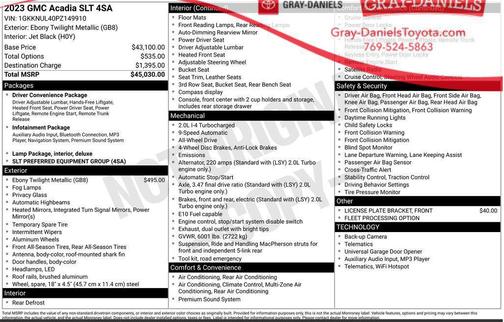 2023 GMC Acadia AWD SLT