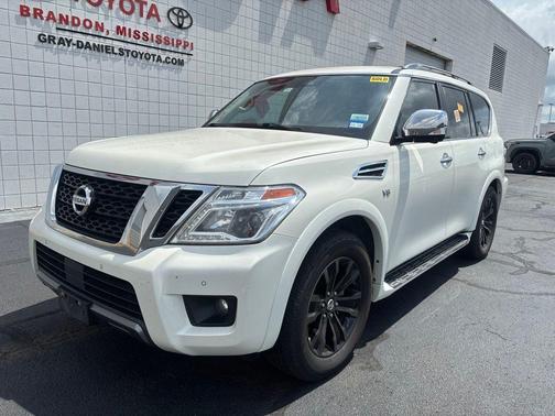 Pearl White Tricoat 2019 Nissan Armada Platinum