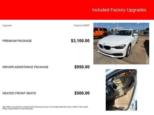 White Metallic 2016 BMW 320 i