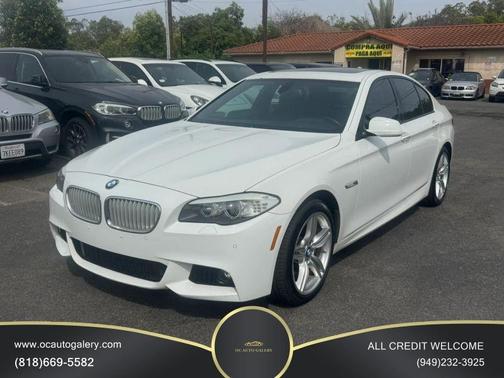 Alpine White 2012 BMW 550 550i Sedan 4D