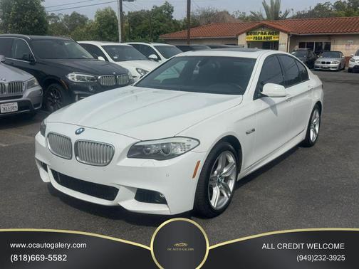Alpine White 2012 BMW 550 550i Sedan 4D