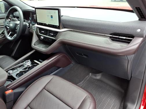 Red Metallic 2025 Ford Explorer Platinum