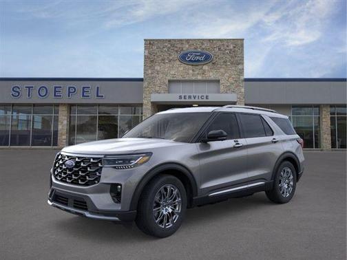 Gray Metallic 2026 Ford Explorer Platinum