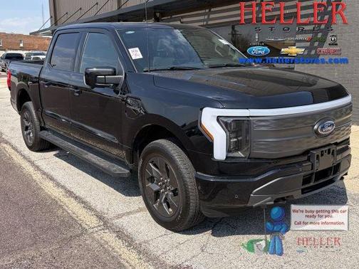Black Metallic 2023 Ford F-150 Lightning LARIAT