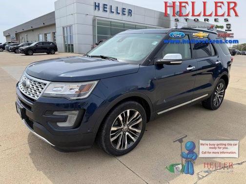 Blue 2016 Ford Explorer Platinum