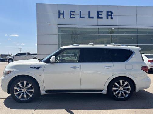 Moonlight White 2014 INFINITI QX80 Base