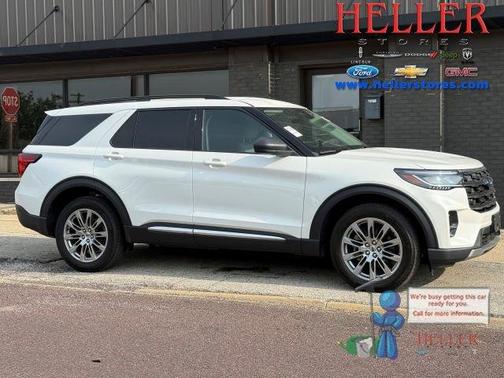 White Metallic 2025 Ford Explorer Active
