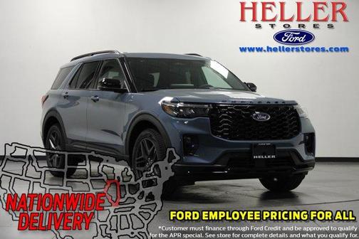 Vapor Blue Metallic 2026 Ford Explorer ST-Line
