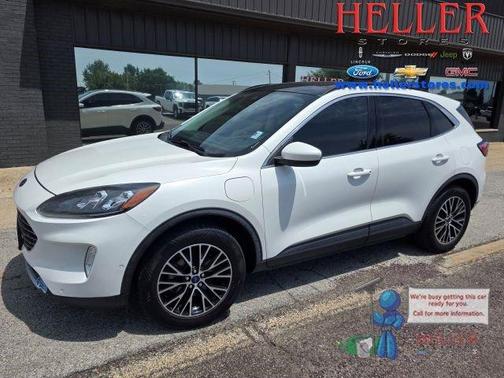 White Metallic 2021 Ford Escape PHEV Titanium