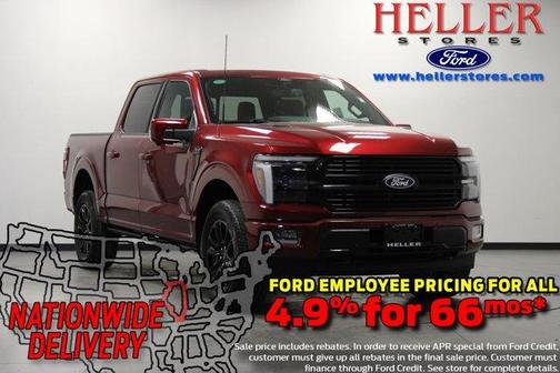 Ruby Red Metallic Tinted Clearcoat 2026 Ford F-150 Platinum