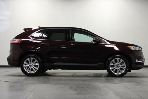 Burgundy 2021 Ford Edge Titanium
