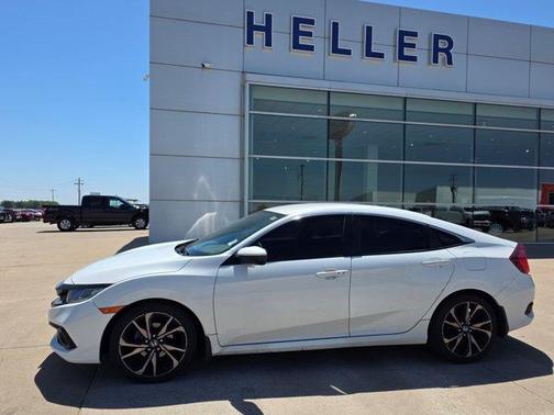 Platinum White Pearl 2020 Honda Civic Sport