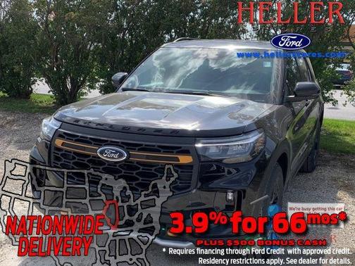 Agate Black Metallic 2026 Ford Explorer Tremor