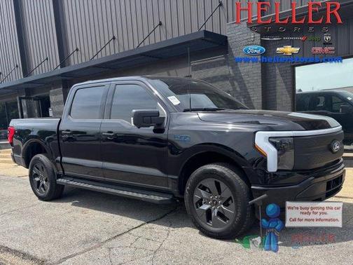 Black Metallic 2025 Ford F-150 Lightning Flash