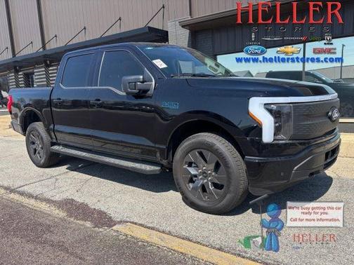 Black Metallic 2025 Ford F-150 Lightning Flash