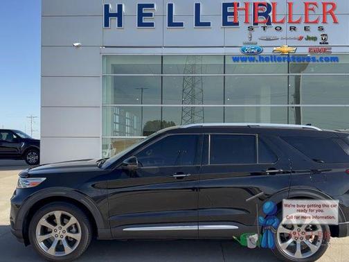 Agate Black Metallic 2020 Ford Explorer Platinum
