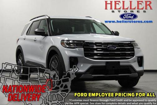 Space White Metallic 2026 Ford Explorer Active