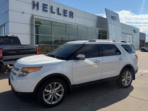 White Platinum Clearcoat Metallic 2015 Ford Explorer Limited
