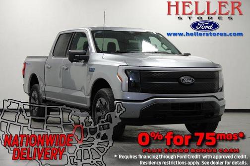Iconic Silver Metallic 2025 Ford F-150 Lightning Flash