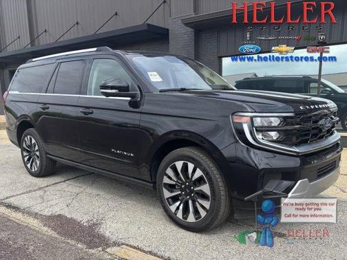 Black Metallic 2025 Ford Expedition Max Platinum