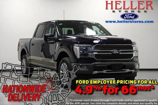 Antimatter Blue Metallic 2026 Ford F-150 King Ranch Truck
