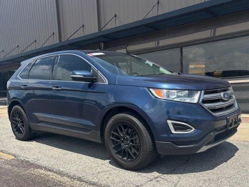 Blue 2017 Ford Edge Titanium