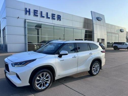 Blizzard Pearl 2021 Toyota Highlander Hybrid Limited
