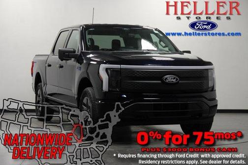 Antimatter Blue Metallic 2025 Ford F-150 Lightning Flash