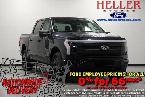 Antimatter Blue Metallic 2025 Ford F-150 Lightning Flash